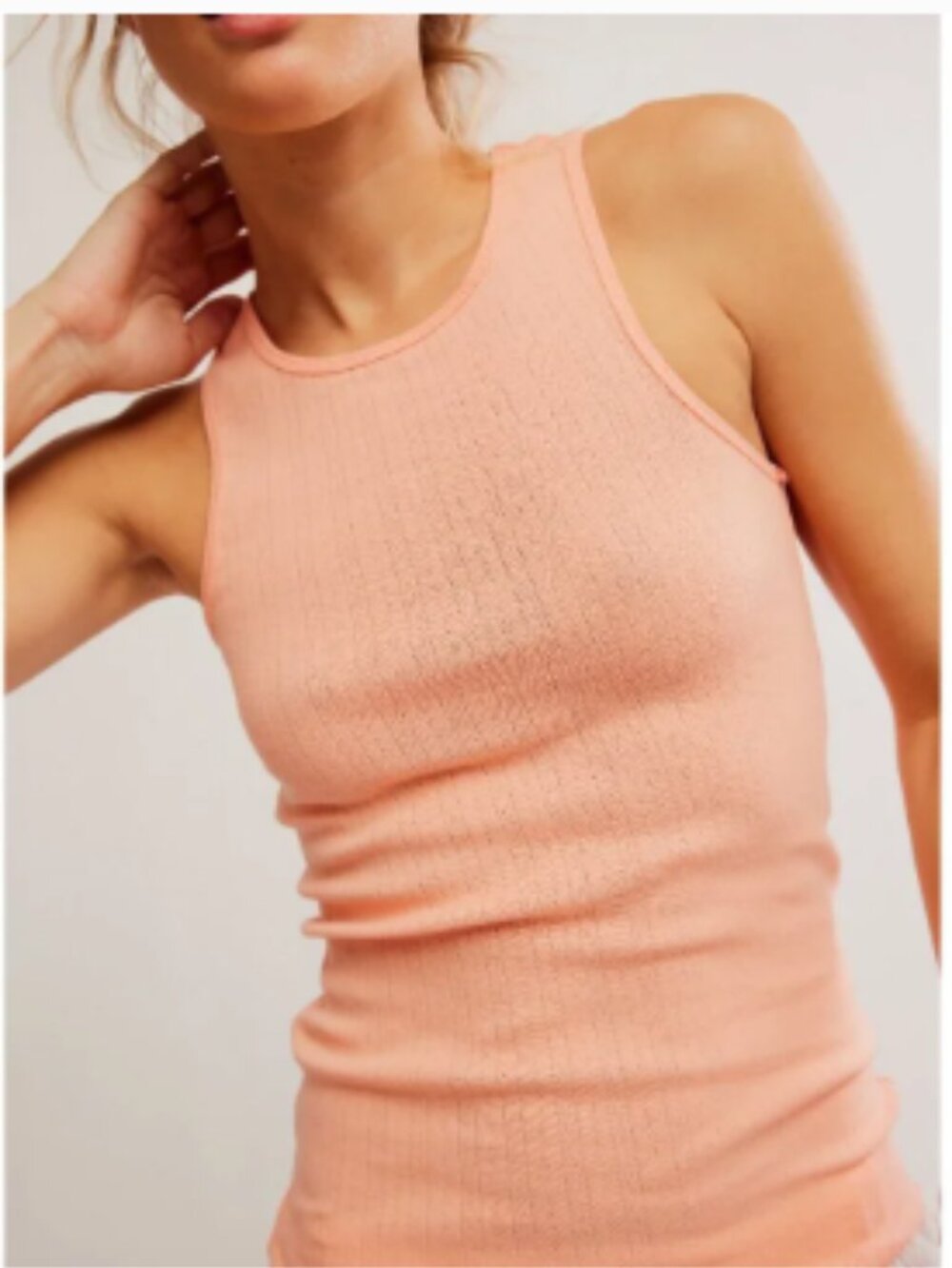 NWT FREE PEOPLE Fresh In Love Tank / Spring Melon